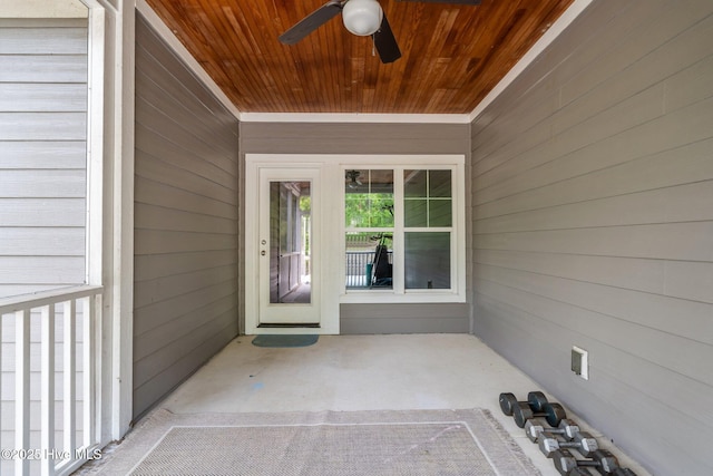 125 Steeplechase Way, Southern Pines, NC 28387 - entrance to property featuring ceiling fan