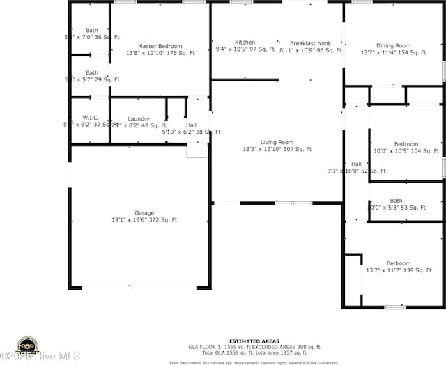229 Red Carnation Dr, Holly Ridge, NC 28445 - floor plan / room layout