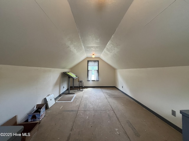 2483 Mcneill Hobbs Rd, Bunnlevel, NC 28323 - additional living space with vaulted ceiling and baseboards