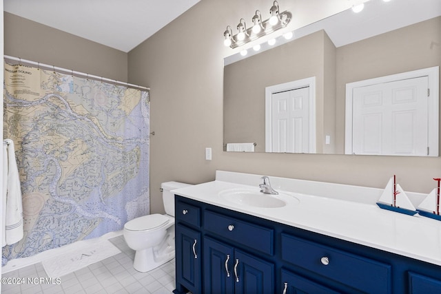6920 Runningbrook Ter, Wilmington, NC 28411 - full bath with toilet, vanity, and tile patterned floors