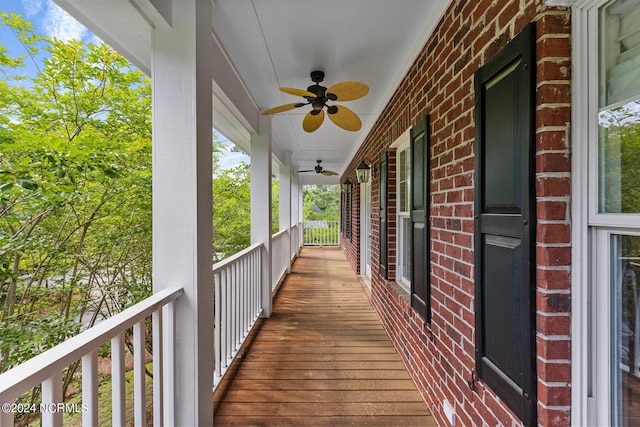 6920 Runningbrook Ter, Wilmington, NC 28411 - deck with ceiling fan