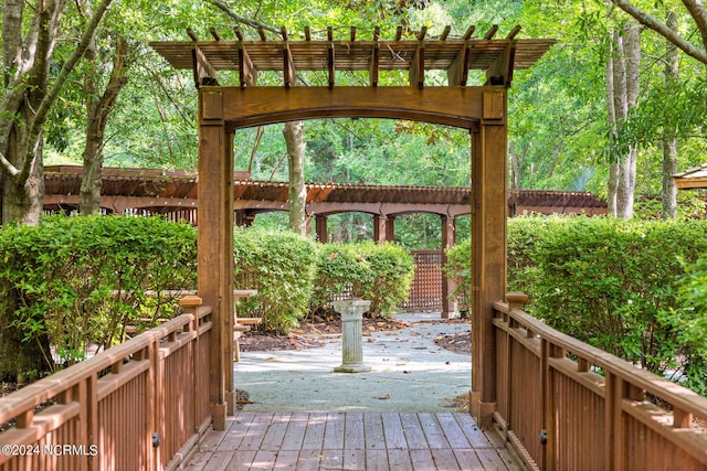 6920 Runningbrook Ter, Wilmington, NC 28411 - view of wooden terrace