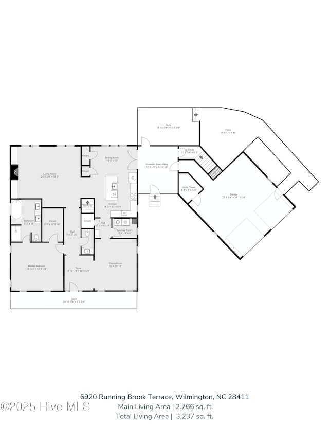 6920 Runningbrook Ter, Wilmington, NC 28411 - room layout