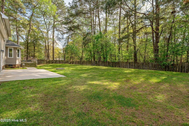103 E Raintree Ln, Goldsboro, NC 27534 - view of yard with a patio area