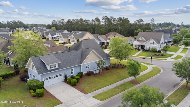 aerial perspective of suburban area