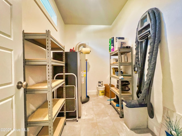 view of storage room