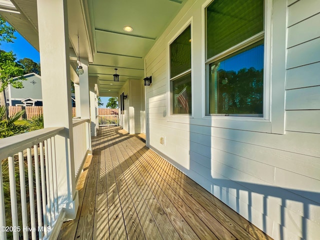 view of deck