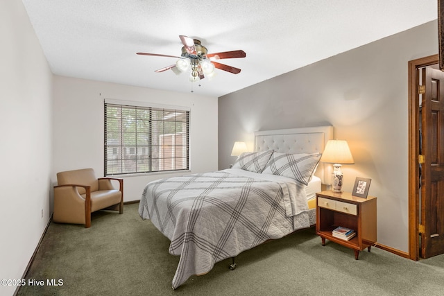 45 Fairway Dr, Shallotte, NC 28470 - bedroom featuring carpet flooring, baseboards, and a ceiling fan