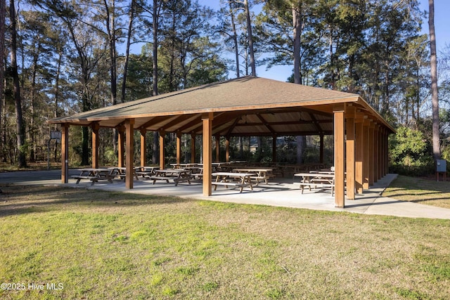4 Cleek Ct, Carolina Shores, NC 28467 - view of property's community with a gazebo and a yard