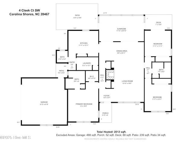 4 Cleek Ct, Carolina Shores, NC 28467 - home floor plan
