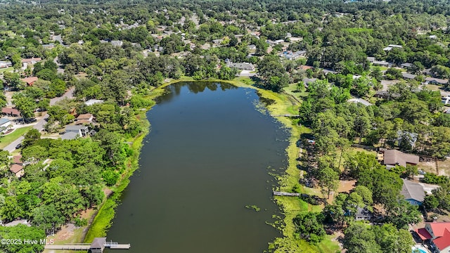 drone / aerial view of a nearby body of water