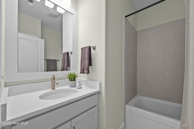 357 Spicer Lake Dr, Holly Ridge, NC 28445 - full bath with vanity and bathing tub / shower combination