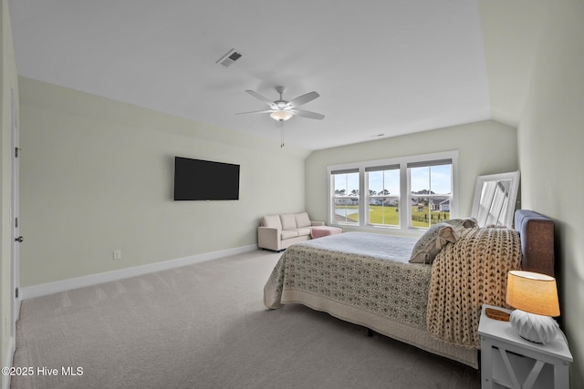357 Spicer Lake Dr, Holly Ridge, NC 28445 - carpeted bedroom featuring baseboards and a ceiling fan
