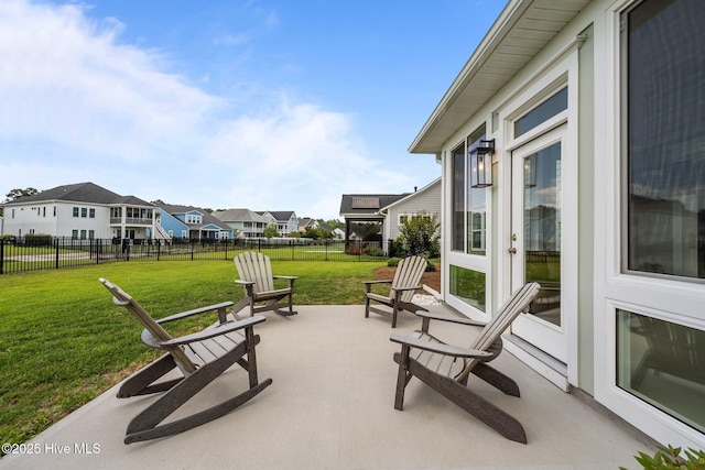 357 Spicer Lake Dr, Holly Ridge, NC 28445 - view of patio with a residential view