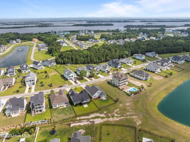 357 Spicer Lake Dr, Holly Ridge, NC 28445 - aerial view of property's location with a large body of water and nearby suburban area