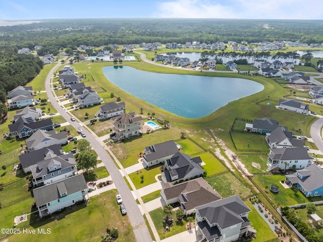357 Spicer Lake Dr, Holly Ridge, NC 28445 - aerial view of property and surrounding area with nearby suburban area and a nearby body of water