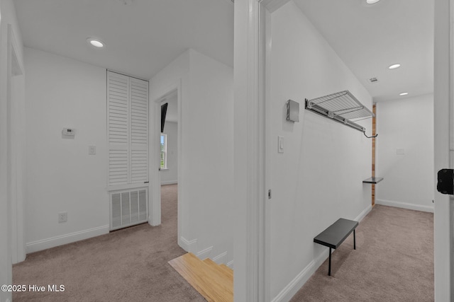 2142 Raccoon Rd, Willard, NC 28478 - corridor with carpet flooring, recessed lighting, and baseboards