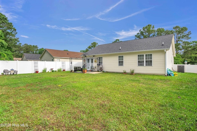 back of property featuring a patio area