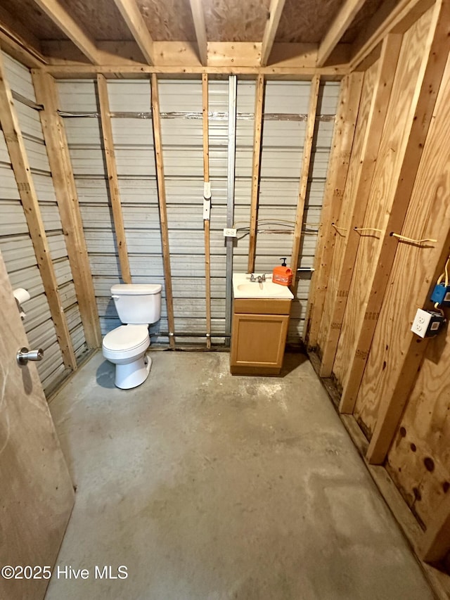 146 N Ravenwood Ln, Belhaven, NC 27810 - bathroom featuring toilet and unfinished concrete flooring