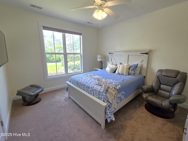 105 Argosy Dr, New Bern, NC 28560 - bedroom featuring carpet, baseboards, and a ceiling fan