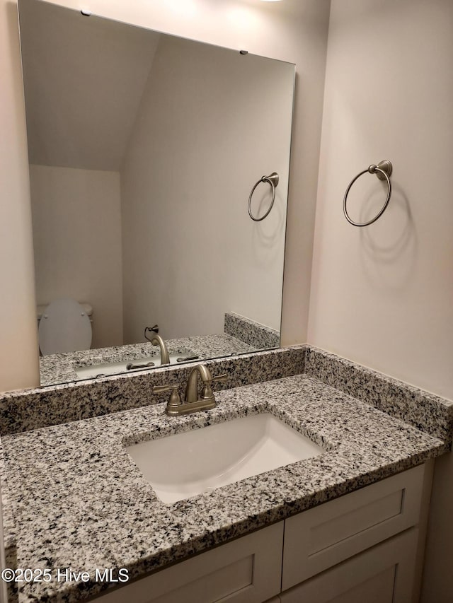 97 Hadnot Dr Unit B, Swansboro, NC 28584 - half bathroom with vanity and toilet