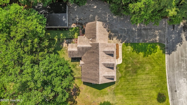 view from above of property