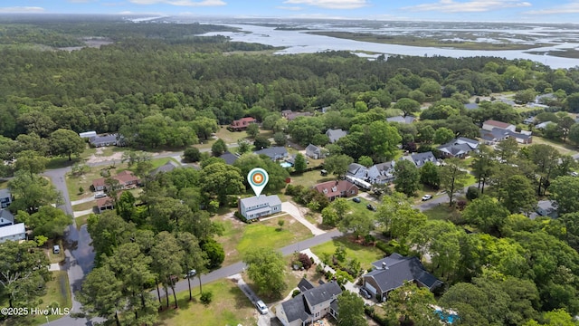 209 Inlet Dr, Wilmington, NC 28411 - view of property location featuring a forest, a nearby body of water, and nearby suburban area