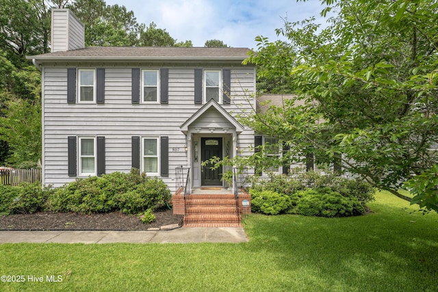 807 Cheryl Ln, Wilmington, NC 28405 - colonial home with a chimney