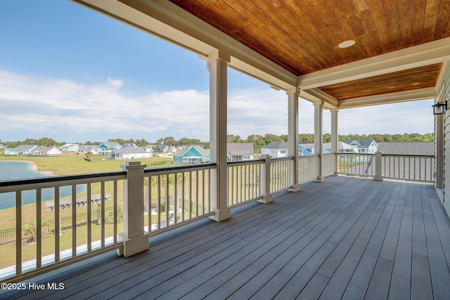 353 Spicer Lake Dr, Holly Ridge, NC 28445 - deck with a residential view
