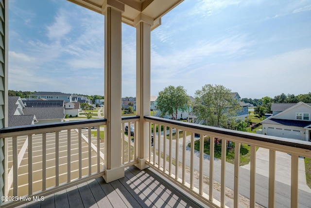 353 Spicer Lake Dr, Holly Ridge, NC 28445 - wooden terrace featuring a residential view
