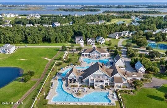 353 Spicer Lake Dr, Holly Ridge, NC 28445 - aerial view of a pool