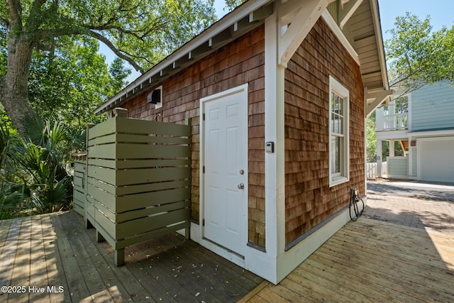 view of outbuilding