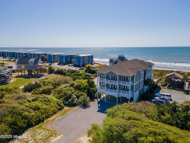 drone / aerial view of a large body of water