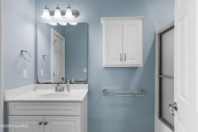 bathroom featuring vanity