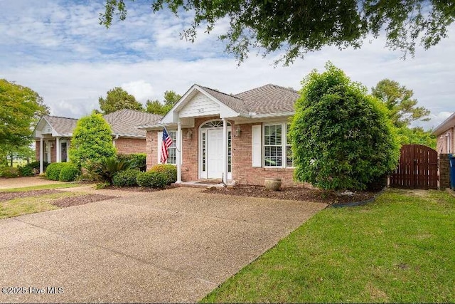 view of front of house featuring brick siding