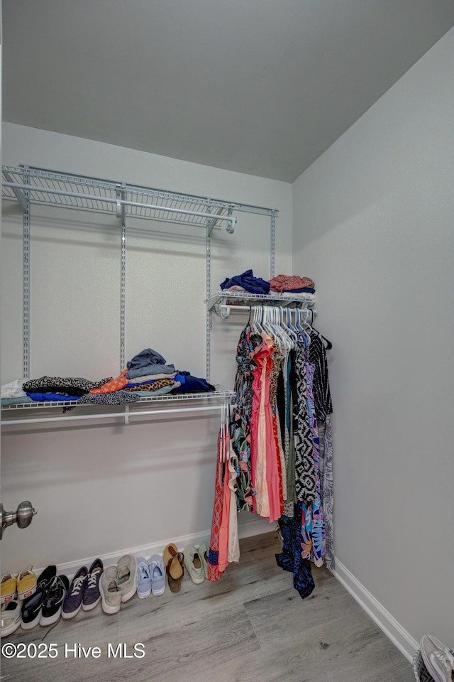138 Cherokee Trl, Wilmington, NC 28409 - spacious closet featuring wood finished floors