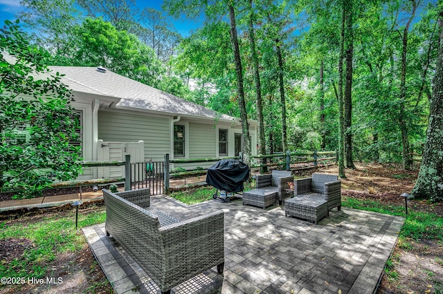 1204 Pine Valley Rd, North Myrtle Beach, SC 29582 - view of patio featuring area for grilling and fence