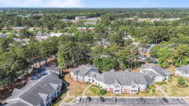 aerial view of residential area