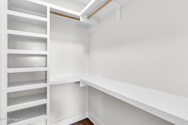 808 S 2nd St, Carolina Beach, NC 28428 - walk in closet with dark wood-style flooring