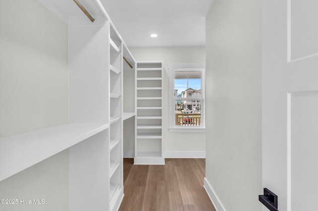 808 S 2nd St, Carolina Beach, NC 28428 - spacious closet featuring wood finished floors