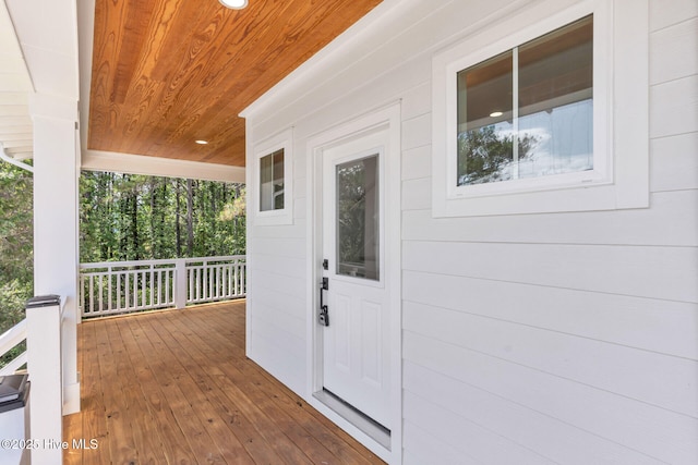 808 S 2nd St, Carolina Beach, NC 28428 - doorway to property with covered porch