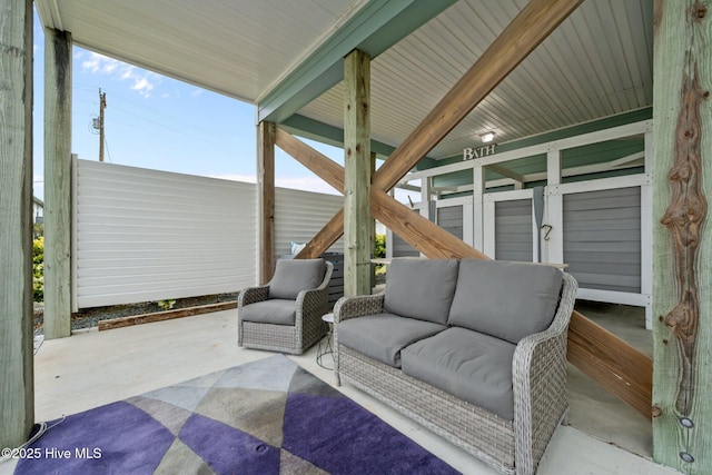 1711 S Anderson Blvd, Holly Ridge, NC 28445 - view of patio featuring outdoor lounge area