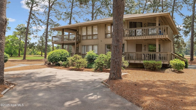 227 Foxkroft Dr Unit 9, Foxfire Village, NC 27281 - view of front of home with a balcony and covered porch