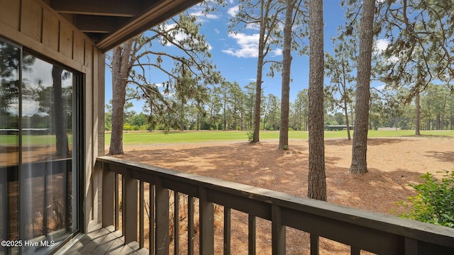 227 Foxkroft Dr Unit 9, Foxfire Village, NC 27281 - view of yard featuring view of scattered trees and a balcony