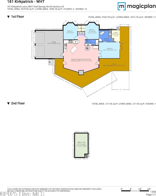 181 Kirkpatrick Ln, Red Springs, NC 28377 - home floor plan