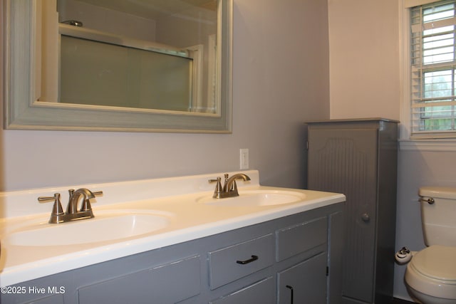 118 Turtle Shell Rd, Richlands, NC 28574 - full bath with toilet, healthy amount of natural light, and double vanity