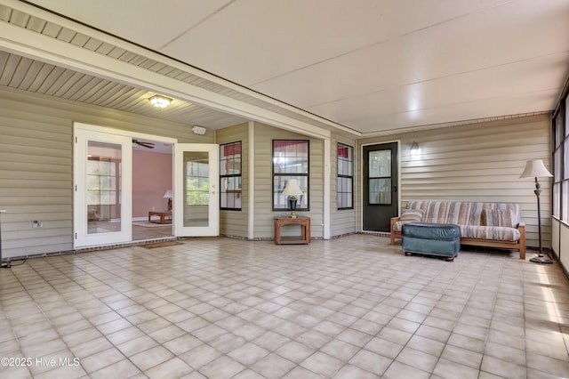 view of sunroom