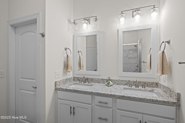 160 Freedom Park Rd, Beaufort, NC 28516 - full bath with double vanity and a shower
