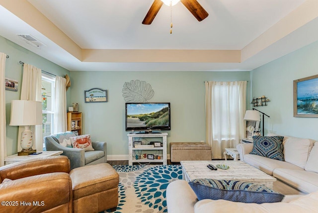 227 NE 38th St, Oak Island, NC 28465 - living room with a ceiling fan, healthy amount of natural light, and wood finished floors
