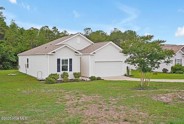 1807 St Patricks Ct SE Lot 267, Bolivia, NC 28422 - view of front of property featuring a garage, driveway, a front lawn, and a shingled roof